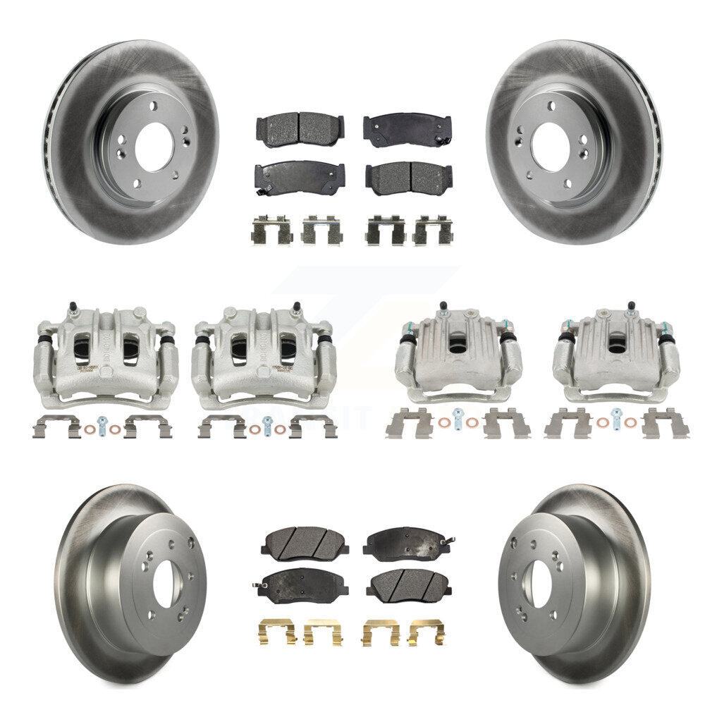 Transit Auto KCG-100938T Disc Brake Kit for 2007-2009 Hyundai Santa Fe - Front and Rear product image