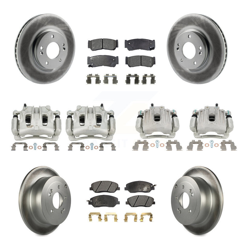 Transit Auto KCG-100938T Disc Brake Kit for 2007-2009 Hyundai Santa Fe - Front and Rear product image