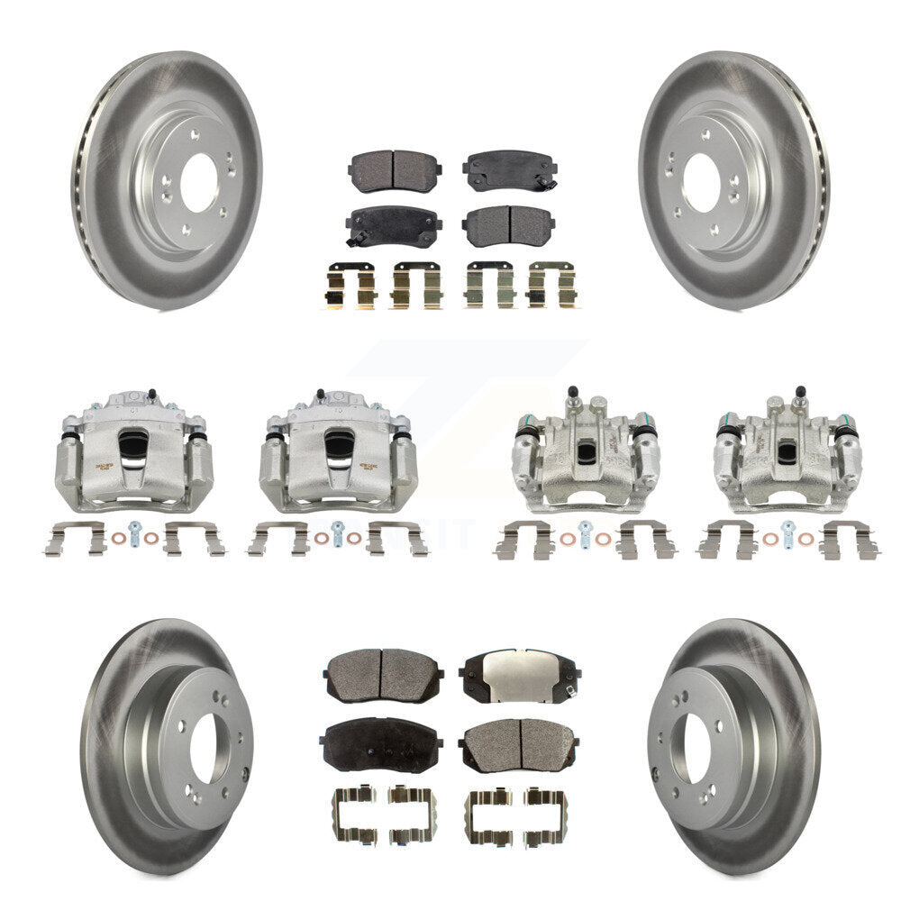 Transit Auto KCG-100939P Disc Brake Kit for 2015 Hyundai Sonata - Front and Rear product image