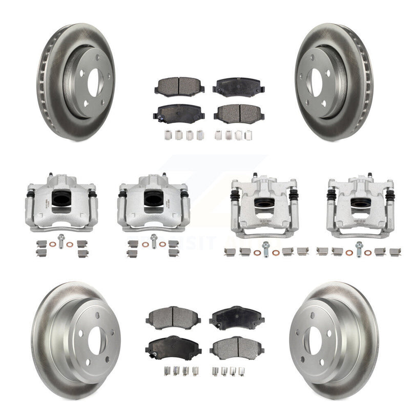 Transit Auto KCG-100939T Disc Brake Kit for 2007-2016 Jeep Wrangler - Front and Rear product image