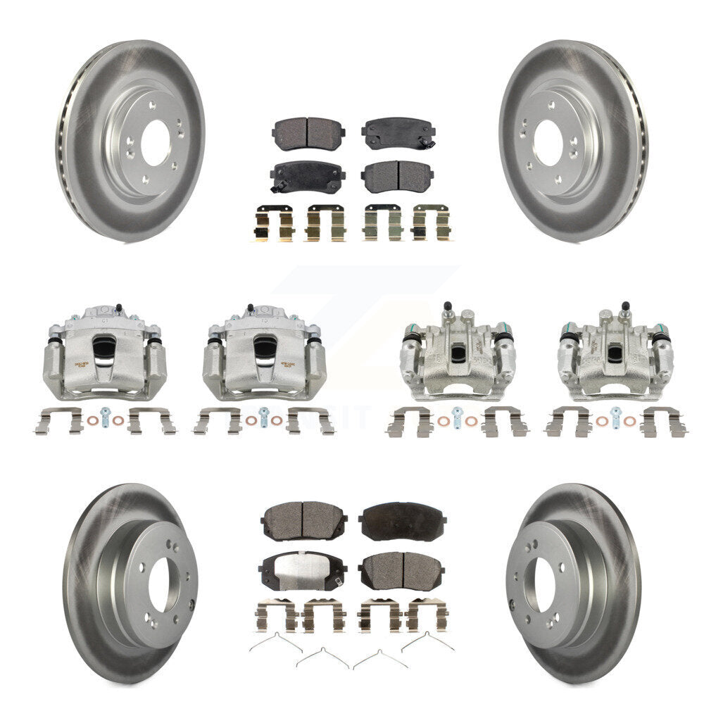 Transit Auto KCG-100940P Disc Brake Kit for 2016 Hyundai Sonata - Front and Rear product image