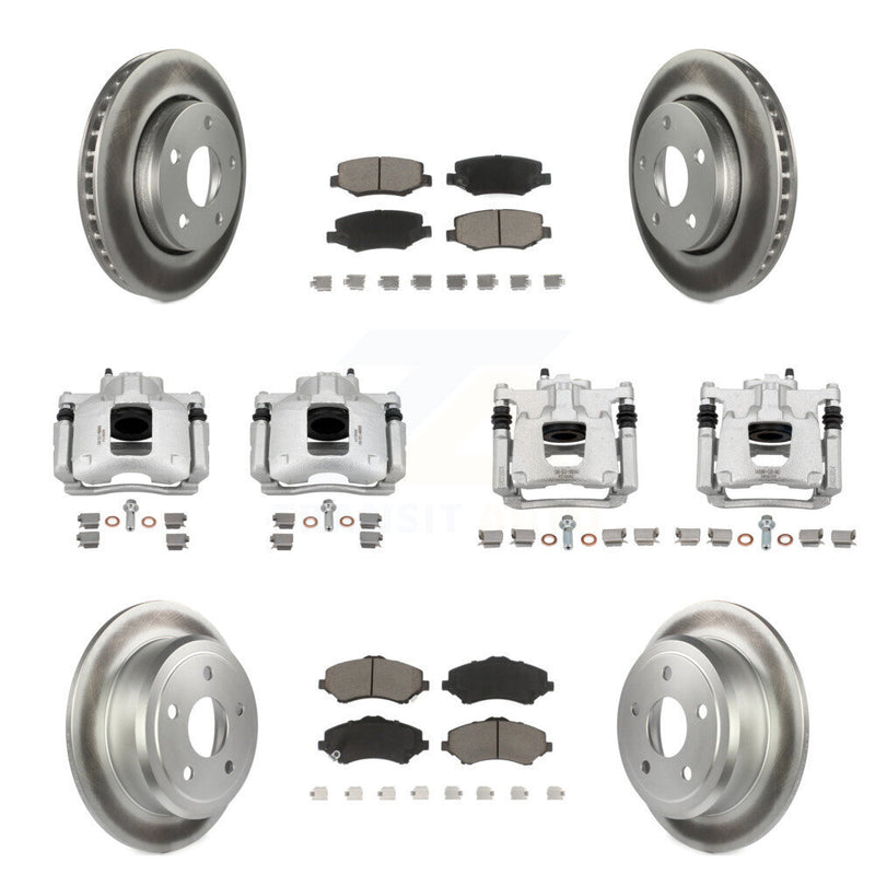 Transit Auto KCG-100941C Disc Brake Kit for 2007-2016 Jeep Wrangler - Front and Rear product image
