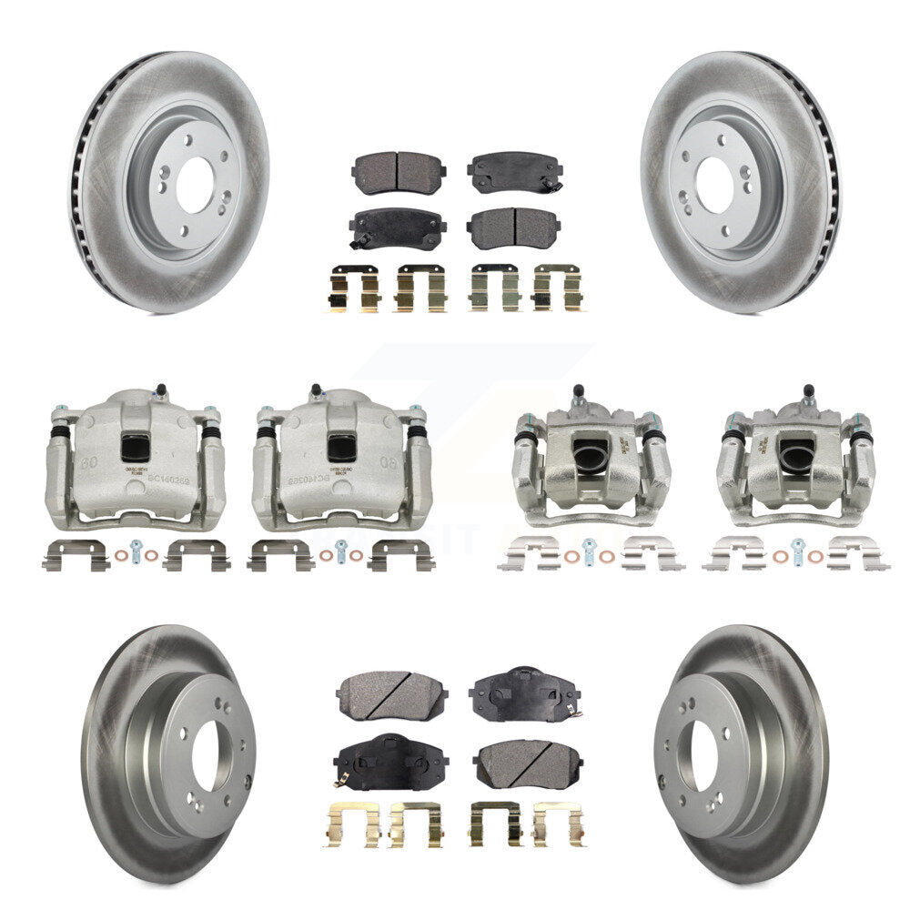 Transit Auto KCG-100941P Disc Brake Kit for 2016 Hyundai Tucson - Front and Rear product image