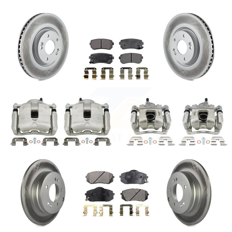 Transit Auto KCG-100941P Disc Brake Kit for 2016 Hyundai Tucson - Front and Rear product image