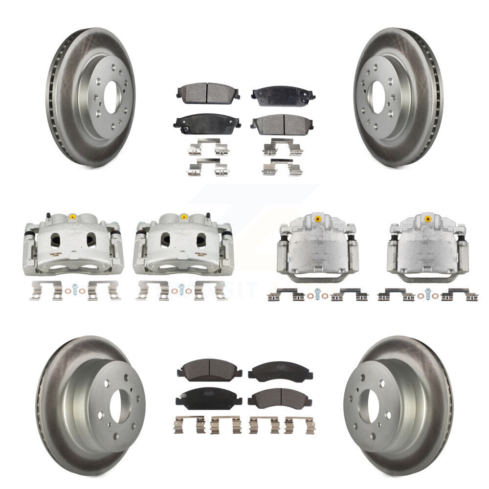 Transit Auto KCG-100941T Disc Brake Kit for 2008-2014 Chevrolet Silverado 1500, Cadillac Escalade, Cadillac Escalade ESV & more - Front and Rear product image