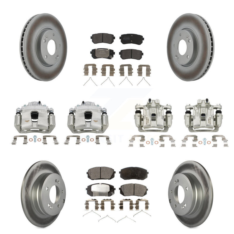 Transit Auto KCG-100942P Disc Brake Kit for 2016 Hyundai Sonata - Front and Rear product image