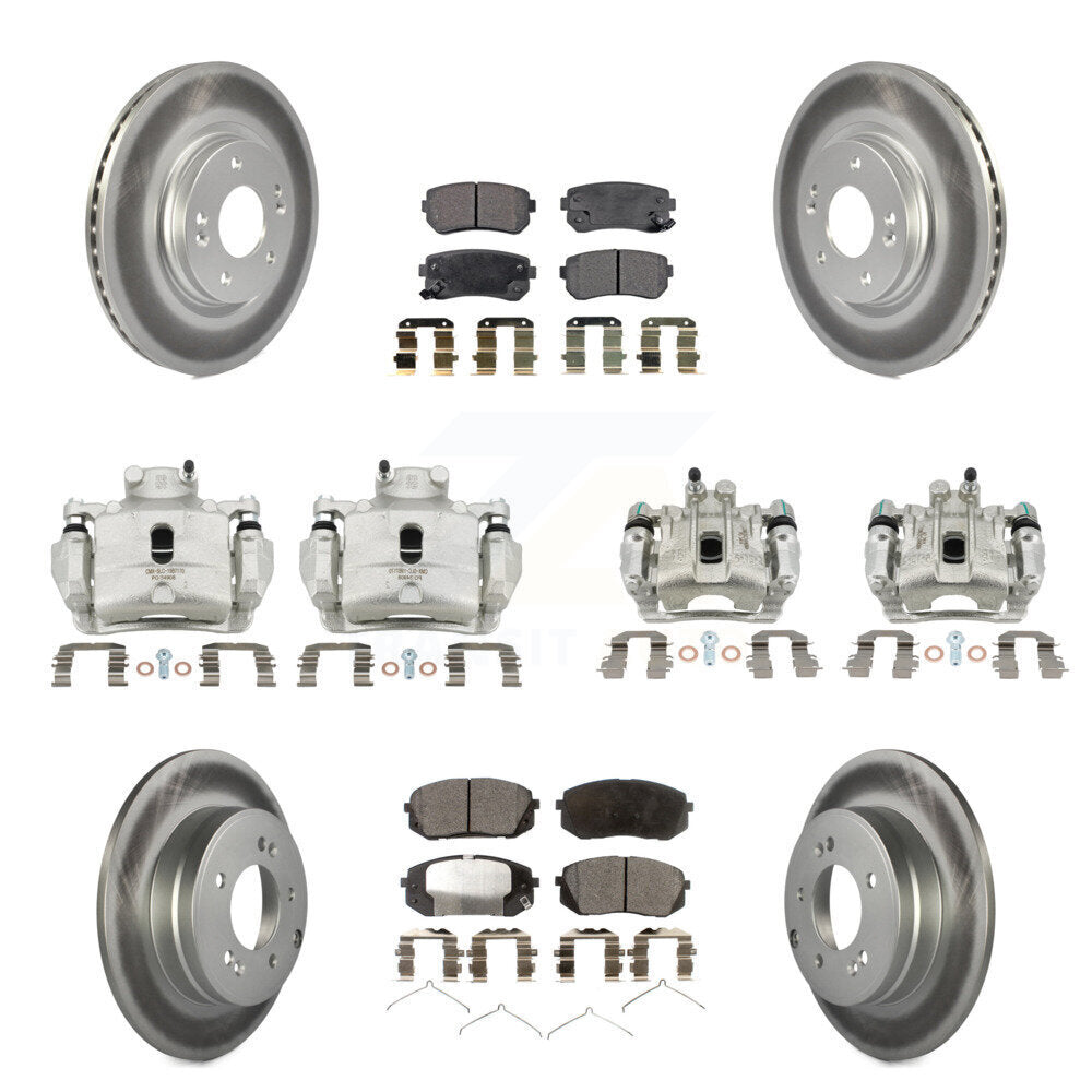 Transit Auto KCG-100943P Disc Brake Kit for 2016 Hyundai Sonata - Front and Rear product image