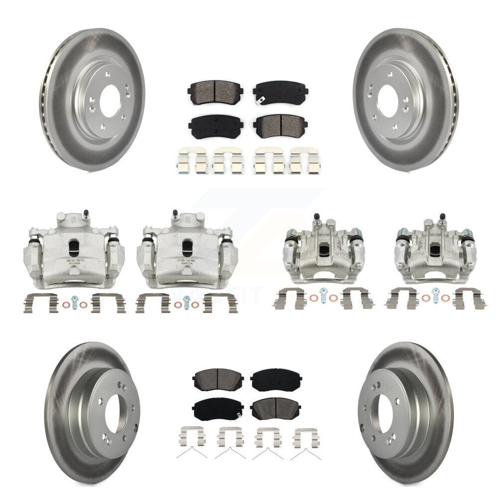 Transit Auto KCG-100943S Disc Brake Kit for 2016 Hyundai Sonata - Front and Rear product image
