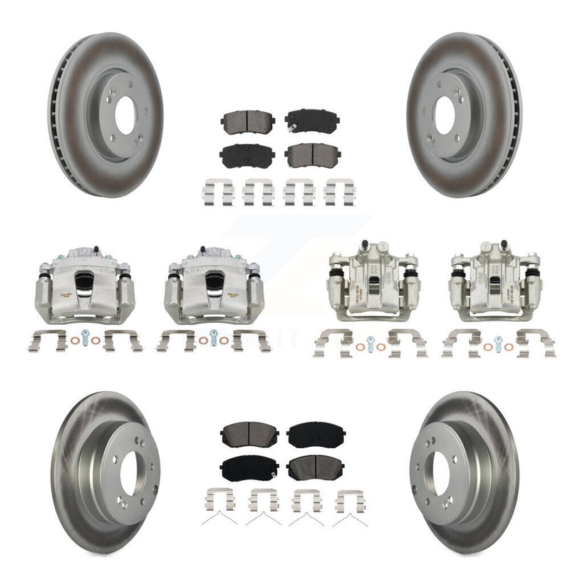 Transit Auto KCG-100944S Disc Brake Kit for 2016 Hyundai Sonata - Front and Rear product image