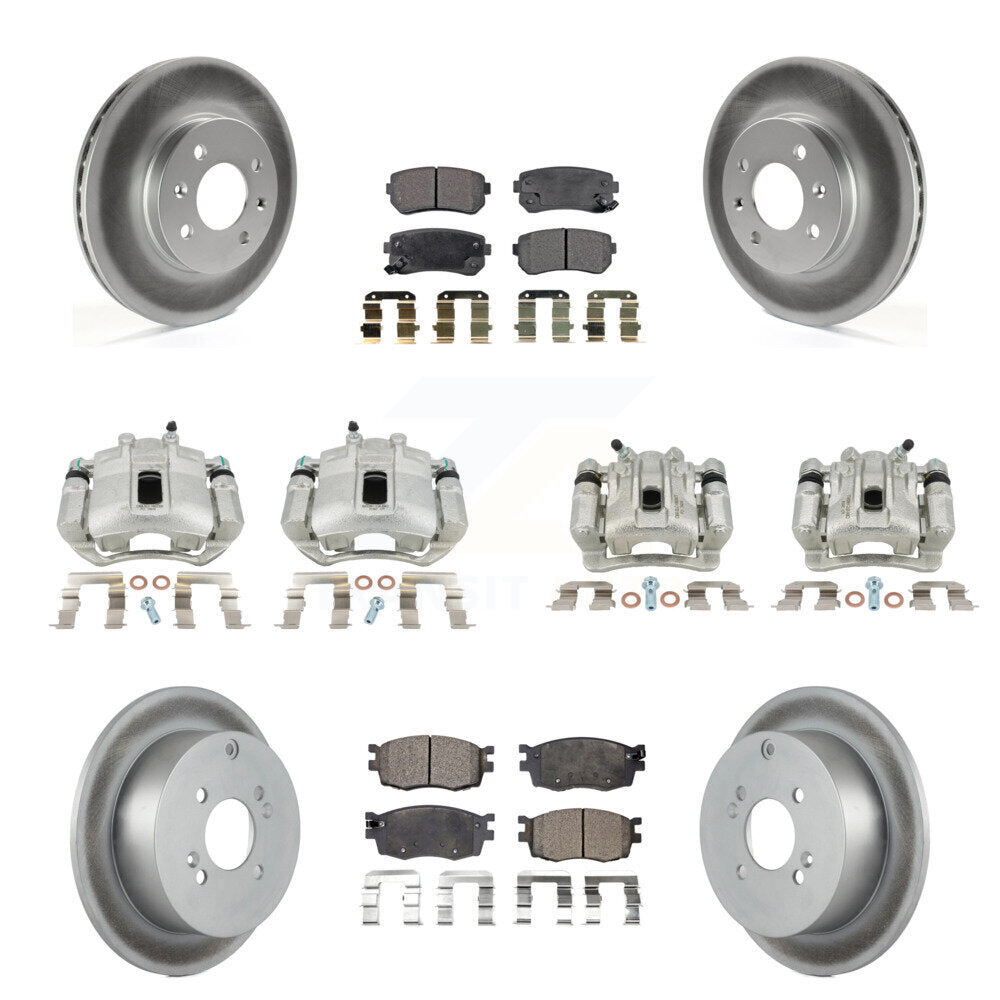 Transit Auto KCG-100947P Disc Brake Kit for 2006-2007 Hyundai Accent, Kia Rio, Kia Rio5 - Front and Rear product image