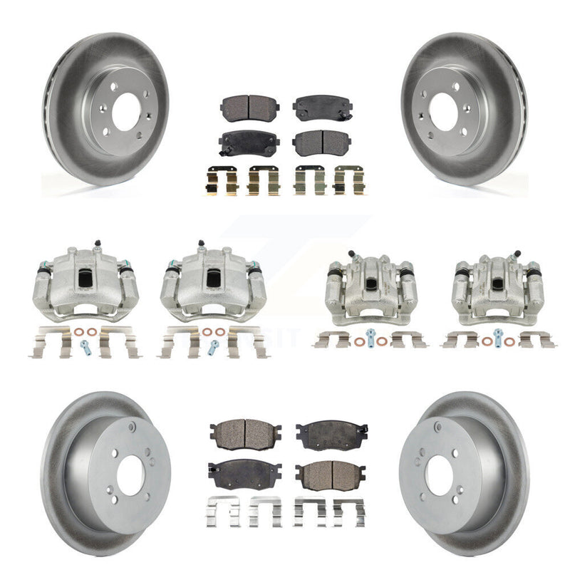 Transit Auto KCG-100947P Disc Brake Kit for 2006-2007 Hyundai Accent, Kia Rio, Kia Rio5 - Front and Rear product image