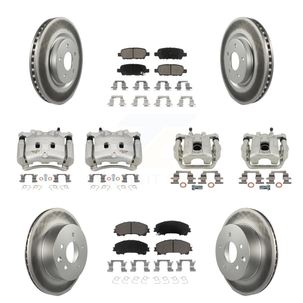 Transit Auto KCG-100948C Disc Brake Kit for 2014-2019 Nissan Rogue - Front and Rear product image