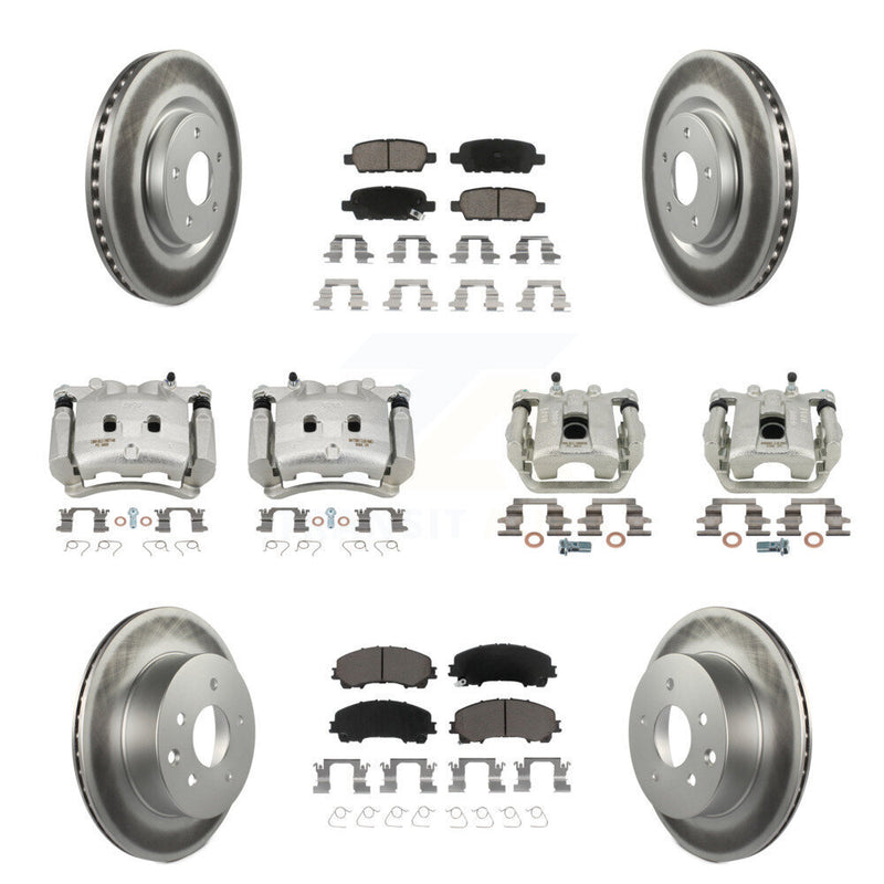 Transit Auto KCG-100948C Disc Brake Kit for 2014-2019 Nissan Rogue - Front and Rear product image