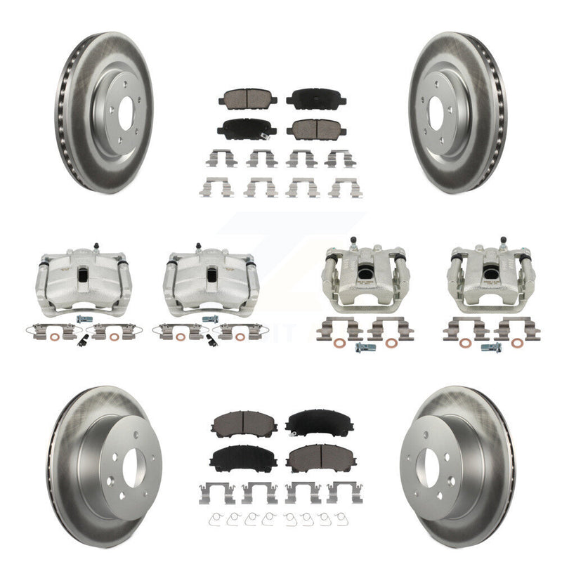 Transit Auto KCG-100950C Disc Brake Kit for 2014-2015 Nissan Rogue - Front and Rear product image