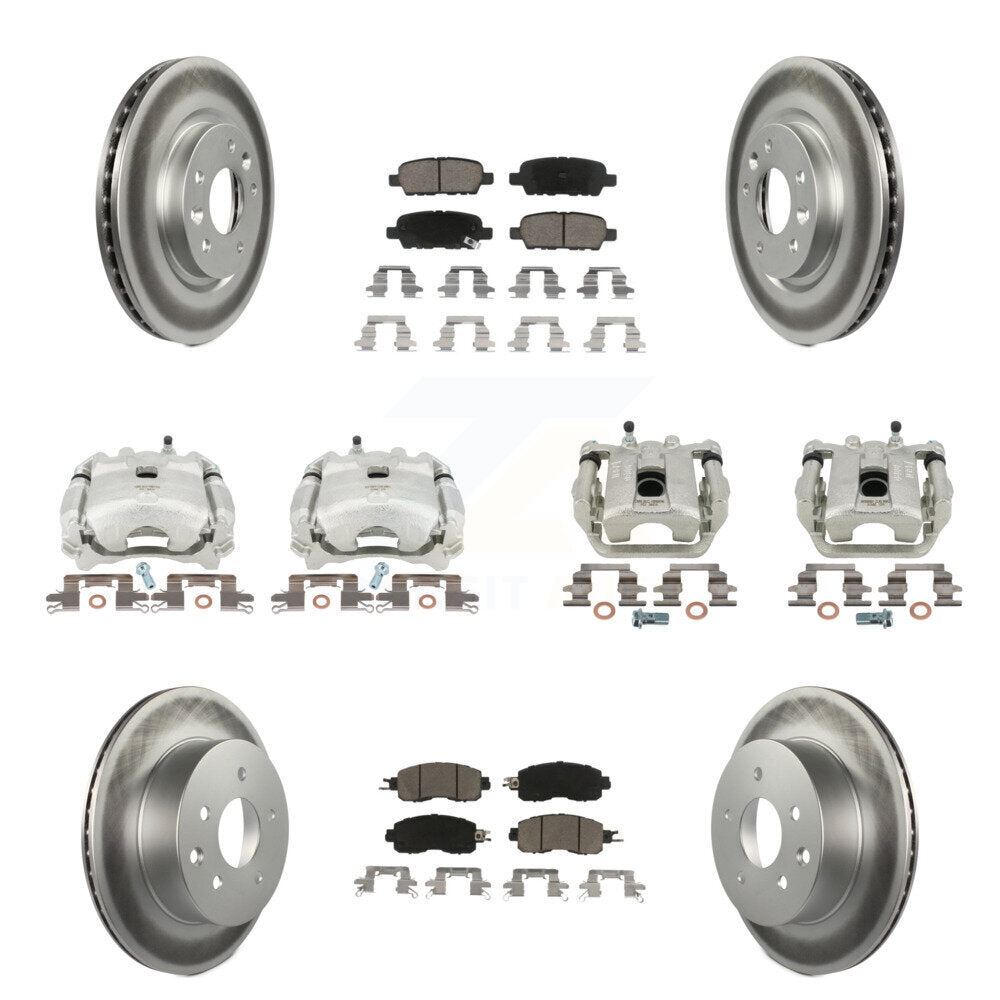 Transit Auto KCG-100951C Disc Brake Kit for 2015-2017 Nissan LEAF - Front and Rear product image