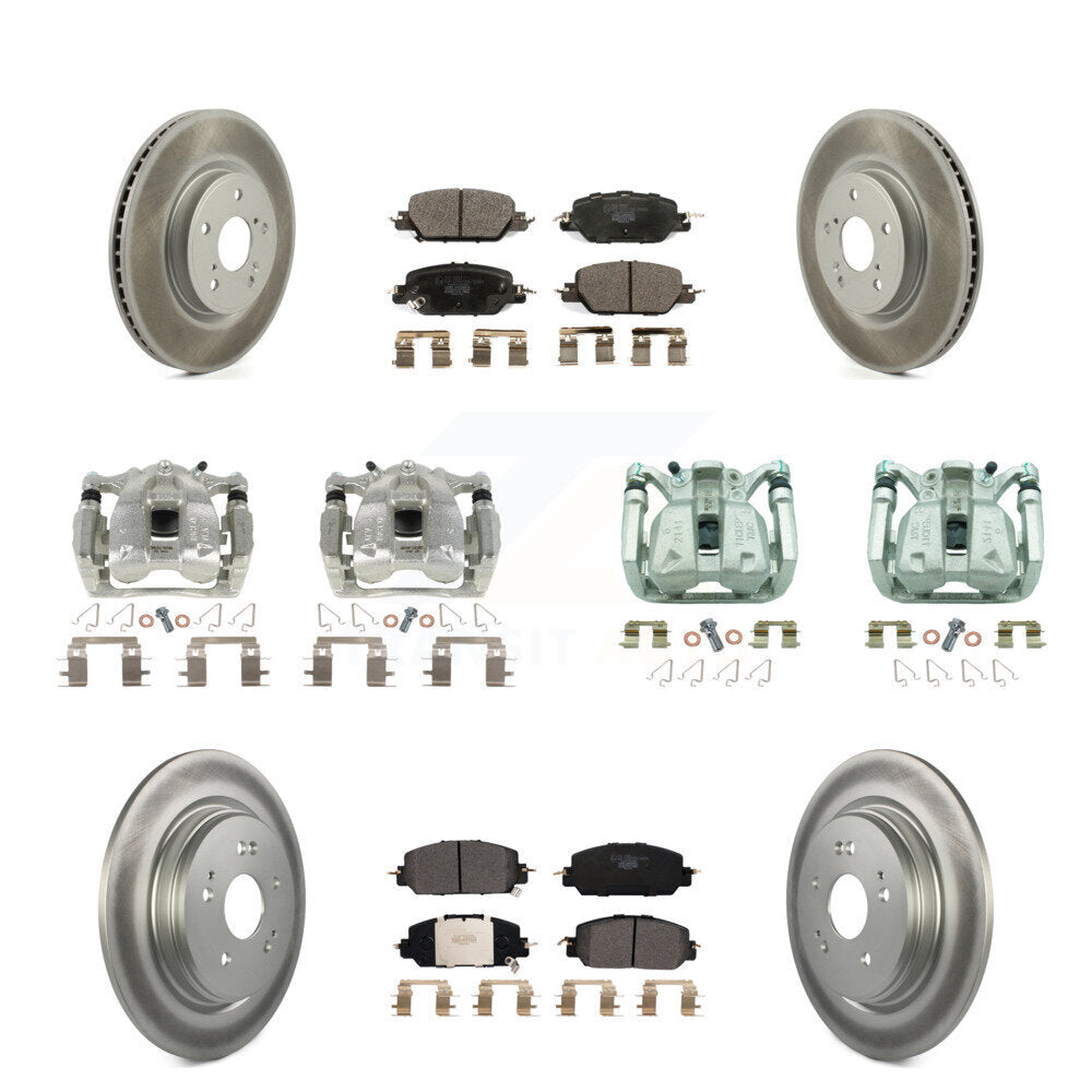 Transit Auto KCG-100951T Disc Brake Kit for 2017-2022 Honda CR-V - Front and Rear product image