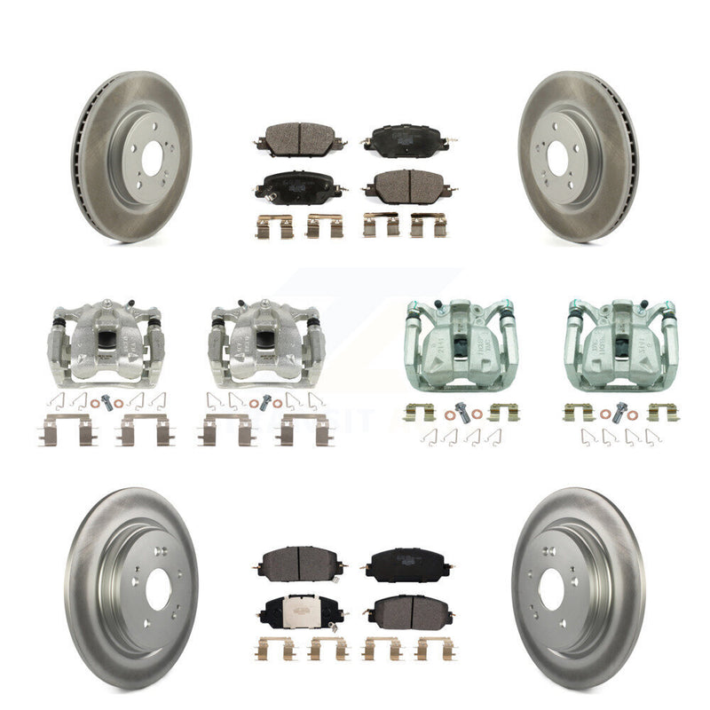 Transit Auto KCG-100951T Disc Brake Kit for 2017-2022 Honda CR-V - Front and Rear product image