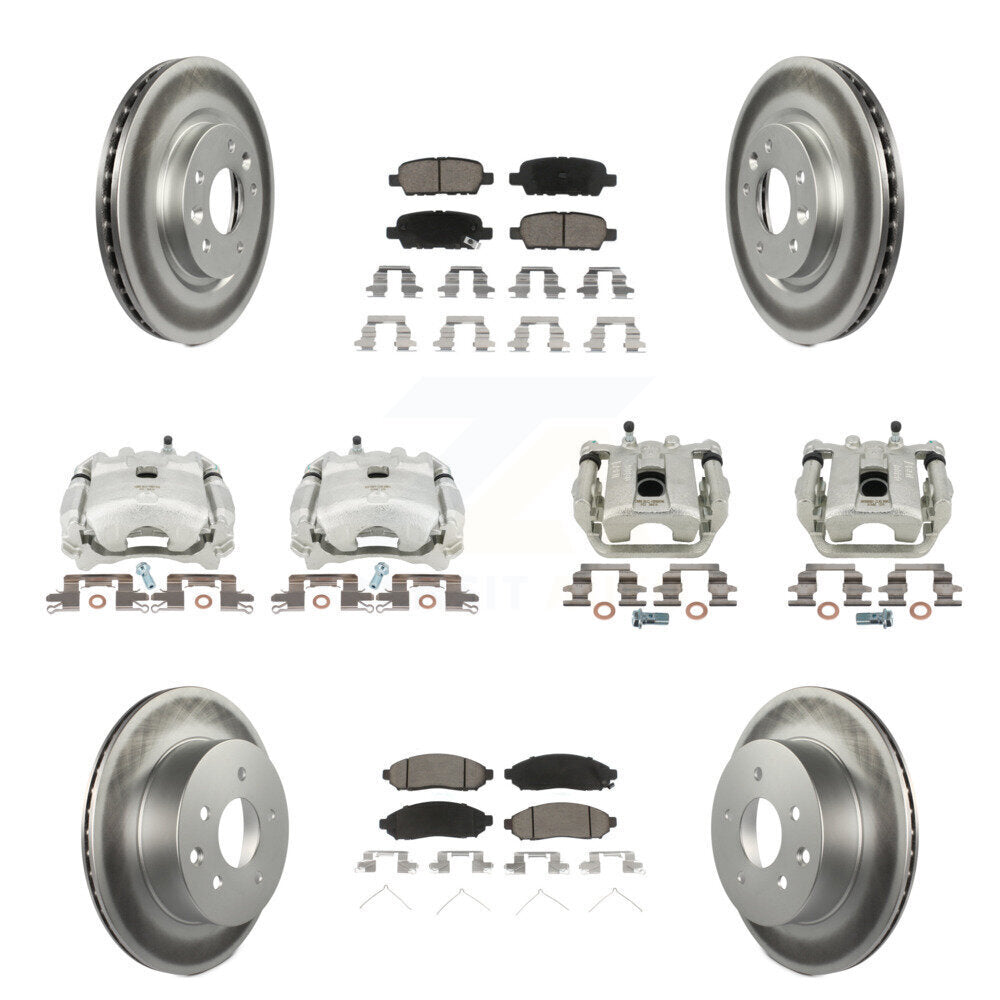 Transit Auto KCG-100952C Disc Brake Kit for 2015 Nissan LEAF - Front and Rear product image