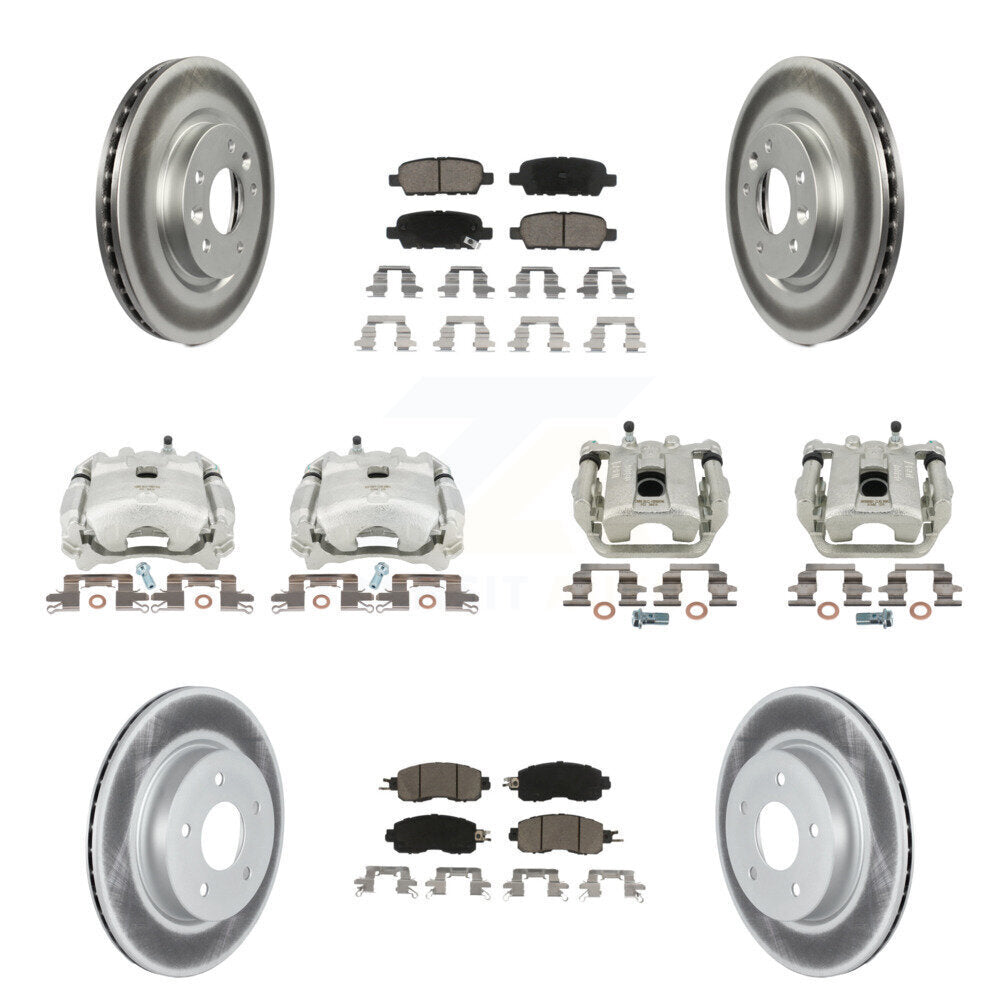 Transit Auto KCG-100953C Disc Brake Kit for 2017 Nissan LEAF - Front and Rear product image
