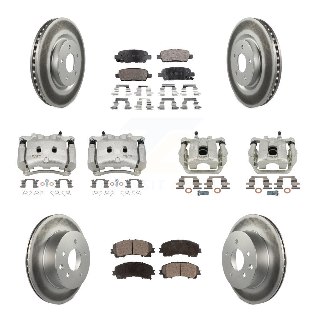 Transit Auto KCG-100953P Disc Brake Kit for 2014-2019 Nissan Rogue - Front and Rear product image