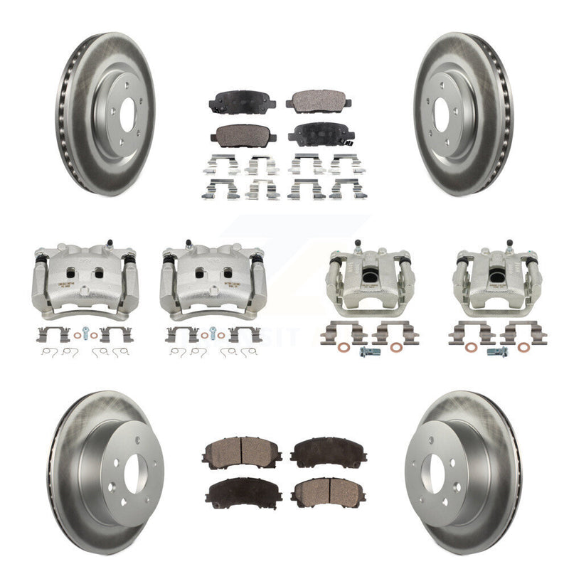 Transit Auto KCG-100953P Disc Brake Kit for 2014-2019 Nissan Rogue - Front and Rear product image
