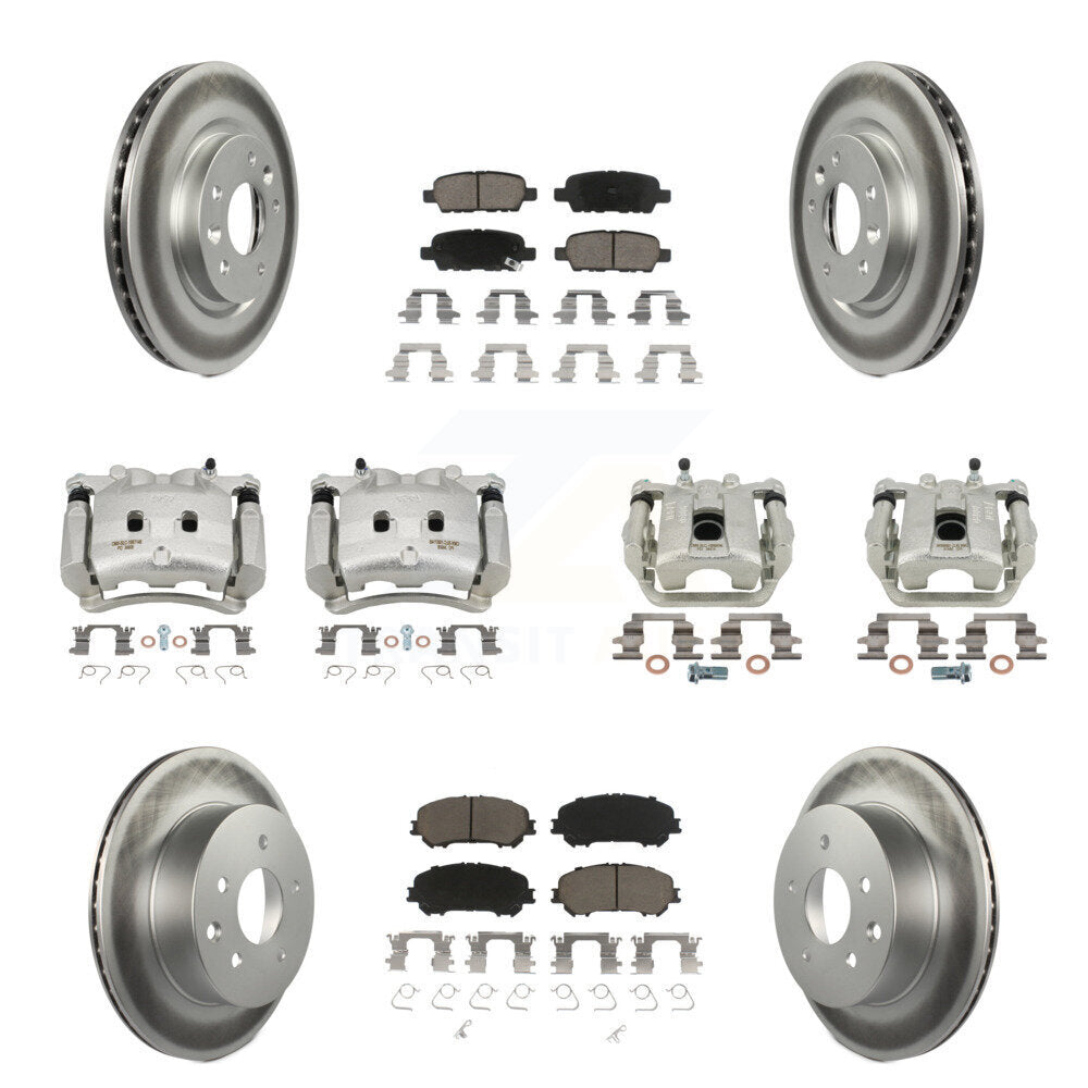Transit Auto KCG-100954C Disc Brake Kit for 2017 Nissan Rogue - Front and Rear product image
