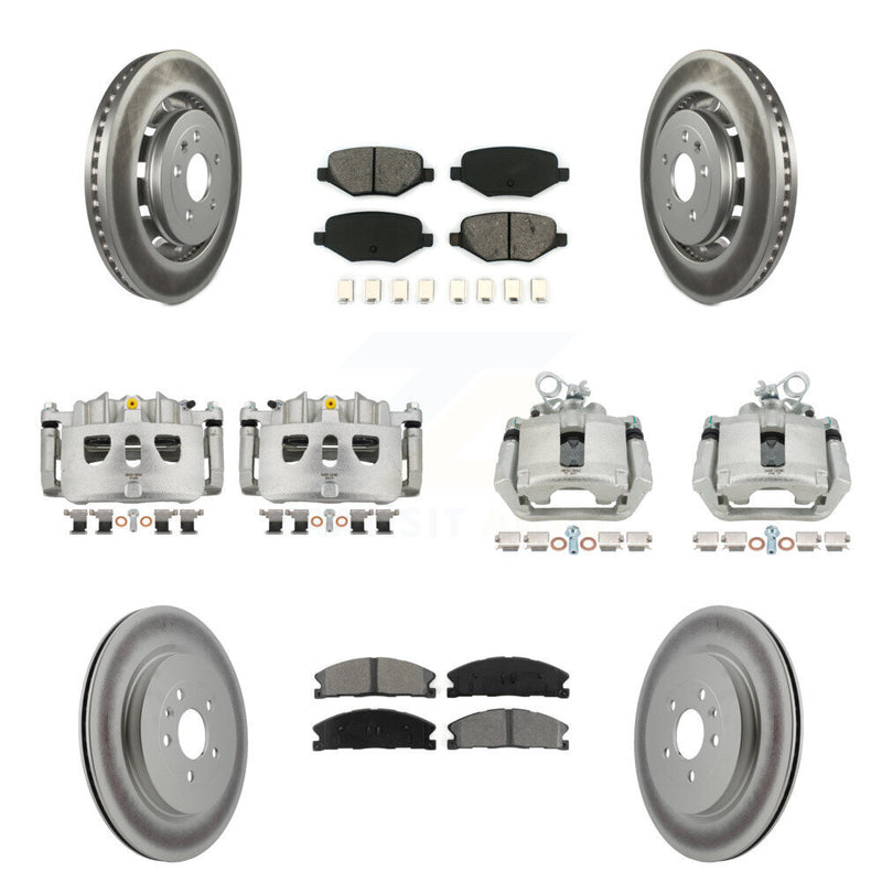 Transit Auto KCG-100954S Disc Brake Kit for 2013-2019 Ford Taurus, Ford Explorer, Lincoln MKS & more - Front and Rear product image
