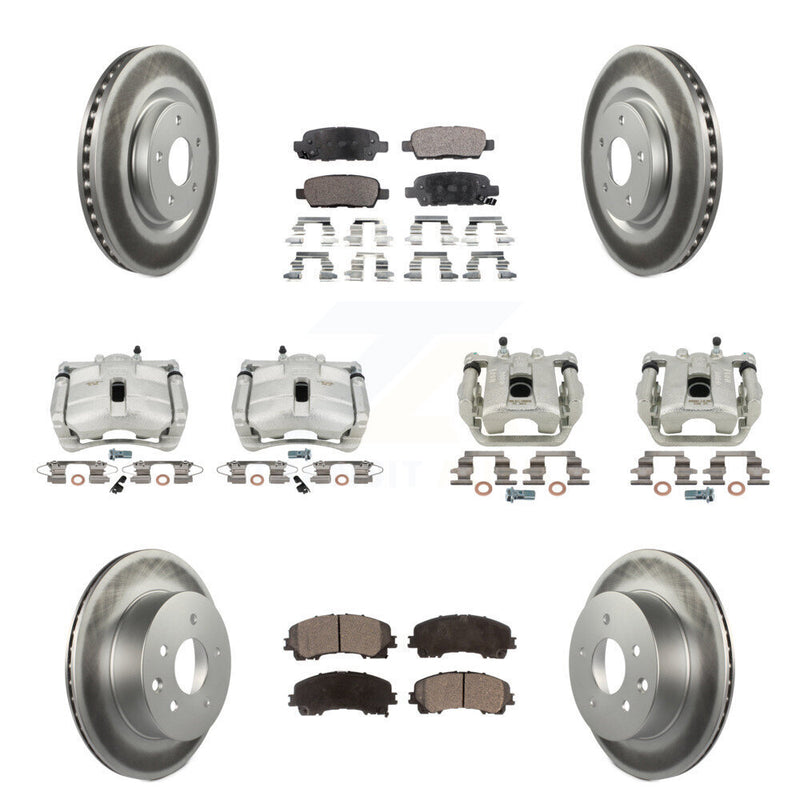 Transit Auto KCG-100955P Disc Brake Kit for 2014-2015 Nissan Rogue - Front and Rear product image