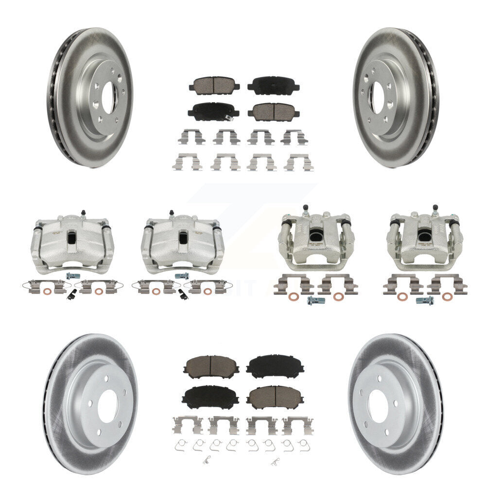 Transit Auto KCG-100956C Disc Brake Kit for 2019 Nissan Rogue Sport - Front and Rear product image