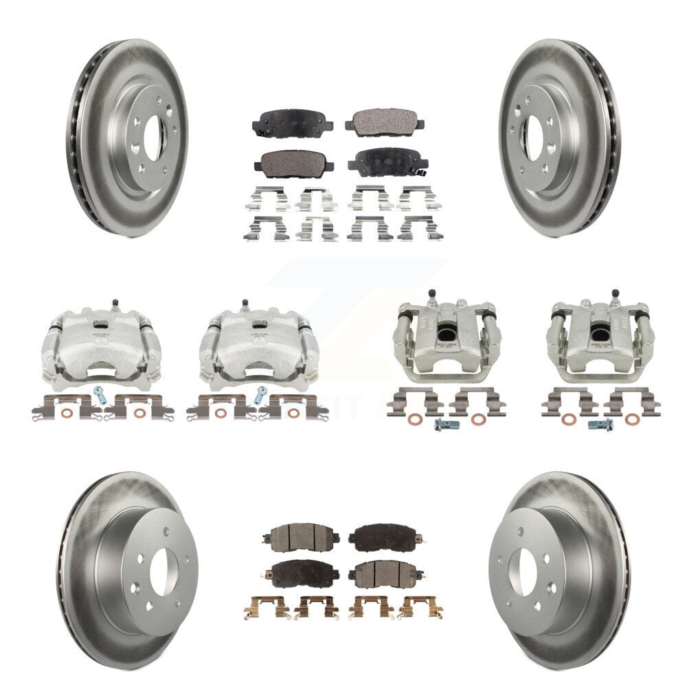 Transit Auto KCG-100956P Disc Brake Kit for 2015-2017 Nissan LEAF - Front and Rear product image