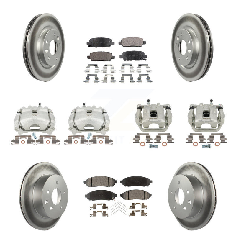 Transit Auto KCG-100957T Disc Brake Kit for 2015 Nissan LEAF - Front and Rear product image