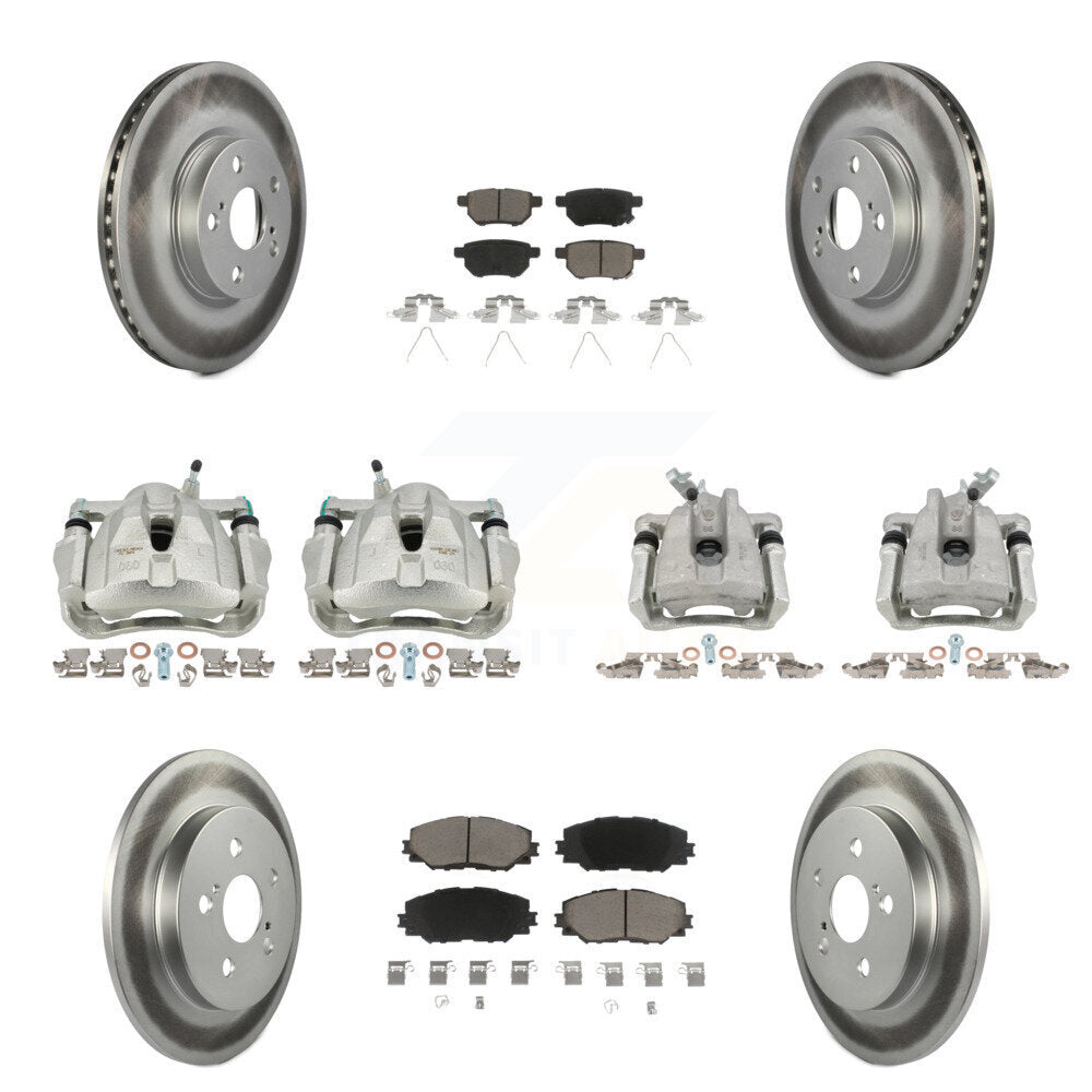 Transit Auto KCG-100958C Disc Brake Kit for 2009-2019 Toyota Corolla, Toyota Matrix, Pontiac Vibe - Front and Rear product image