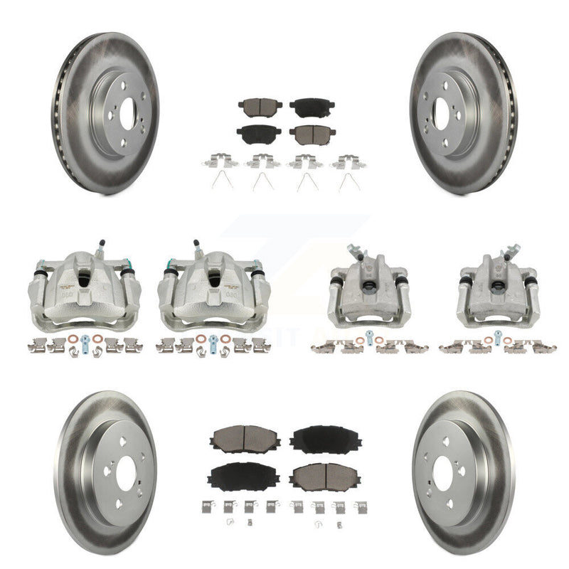 Transit Auto KCG-100958C Disc Brake Kit for 2009-2019 Toyota Corolla, Toyota Matrix, Pontiac Vibe - Front and Rear product image