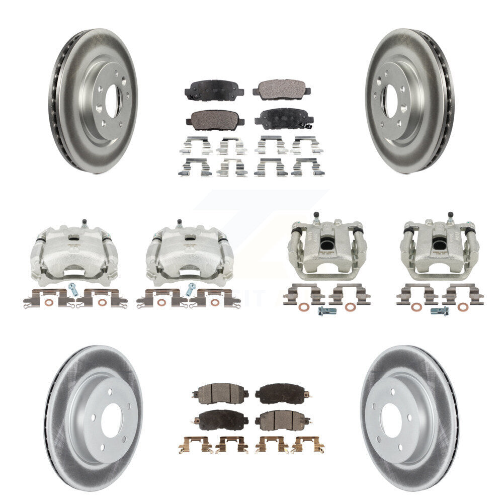 Transit Auto KCG-100958T Disc Brake Kit for 2017 Nissan LEAF - Front and Rear product image