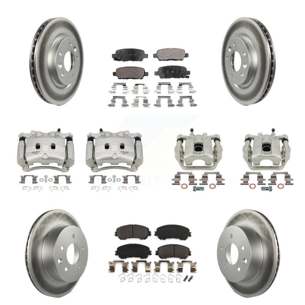 Transit Auto KCG-100959P Disc Brake Kit for 2017 Nissan Rogue - Front and Rear product image