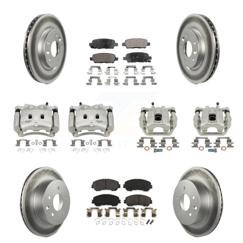 Transit Auto KCG-100959P Disc Brake Kit for 2017 Nissan Rogue - Front and Rear product image