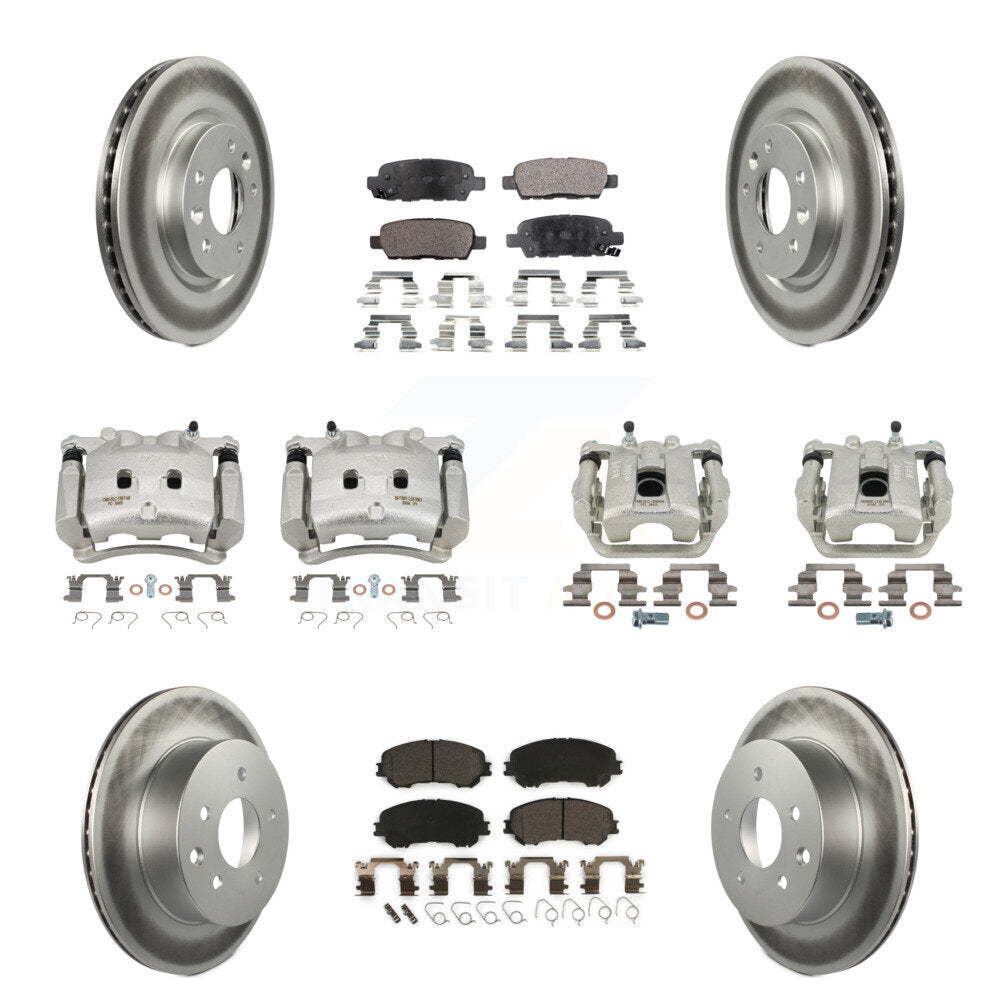 Transit Auto KCG-100959T Disc Brake Kit for 2017 Nissan Rogue - Front and Rear product image