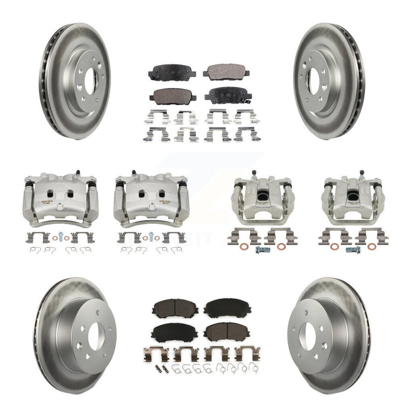 Transit Auto KCG-100959T Disc Brake Kit for 2017 Nissan Rogue - Front and Rear product image