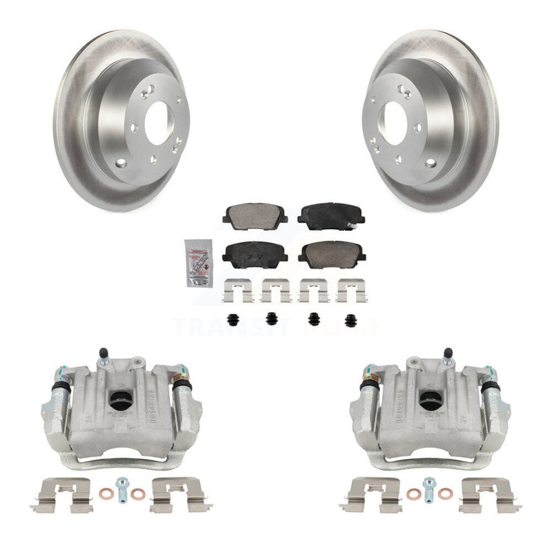 Transit Auto KCG-100960N Disc Brake Kit for 2010-2016 Kia Sorento, Hyundai Santa Fe, Hyundai Santa Fe Sport & more - Rear product image