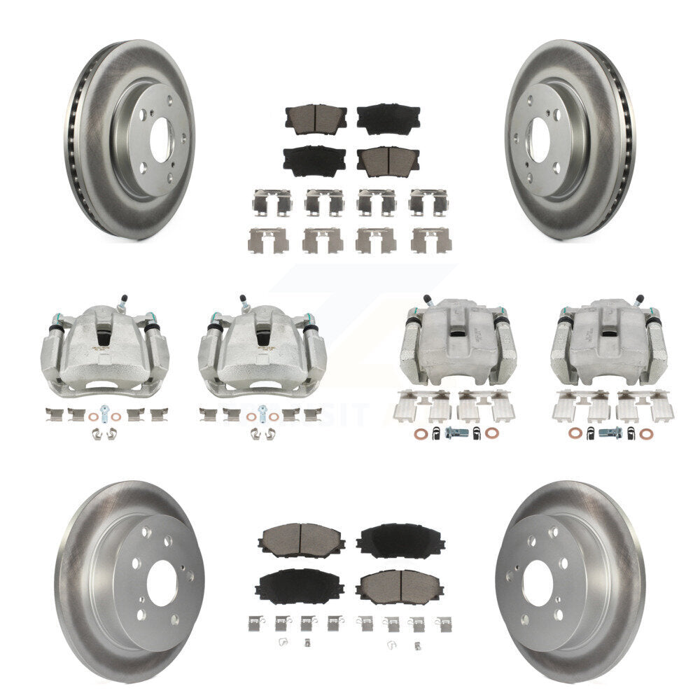 Transit Auto KCG-100974C Disc Brake Kit for 2013-2015 Toyota RAV4 - Front and Rear product image