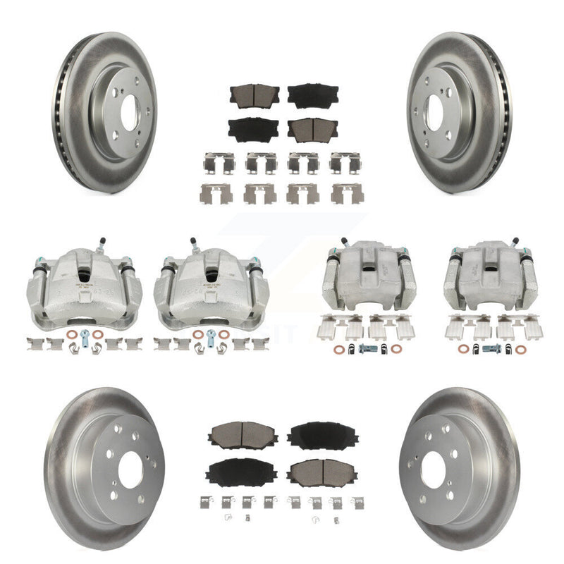 Transit Auto KCG-100977C Disc Brake Kit for 2014-2015 Toyota RAV4 - Front and Rear product image