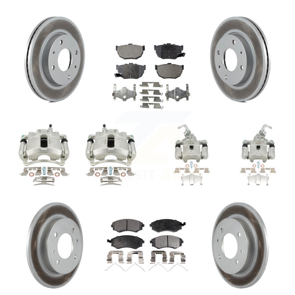 Transit Auto KCG-100980P Disc Brake Kit for 2002 Hyundai Elantra - Front and Rear product image
