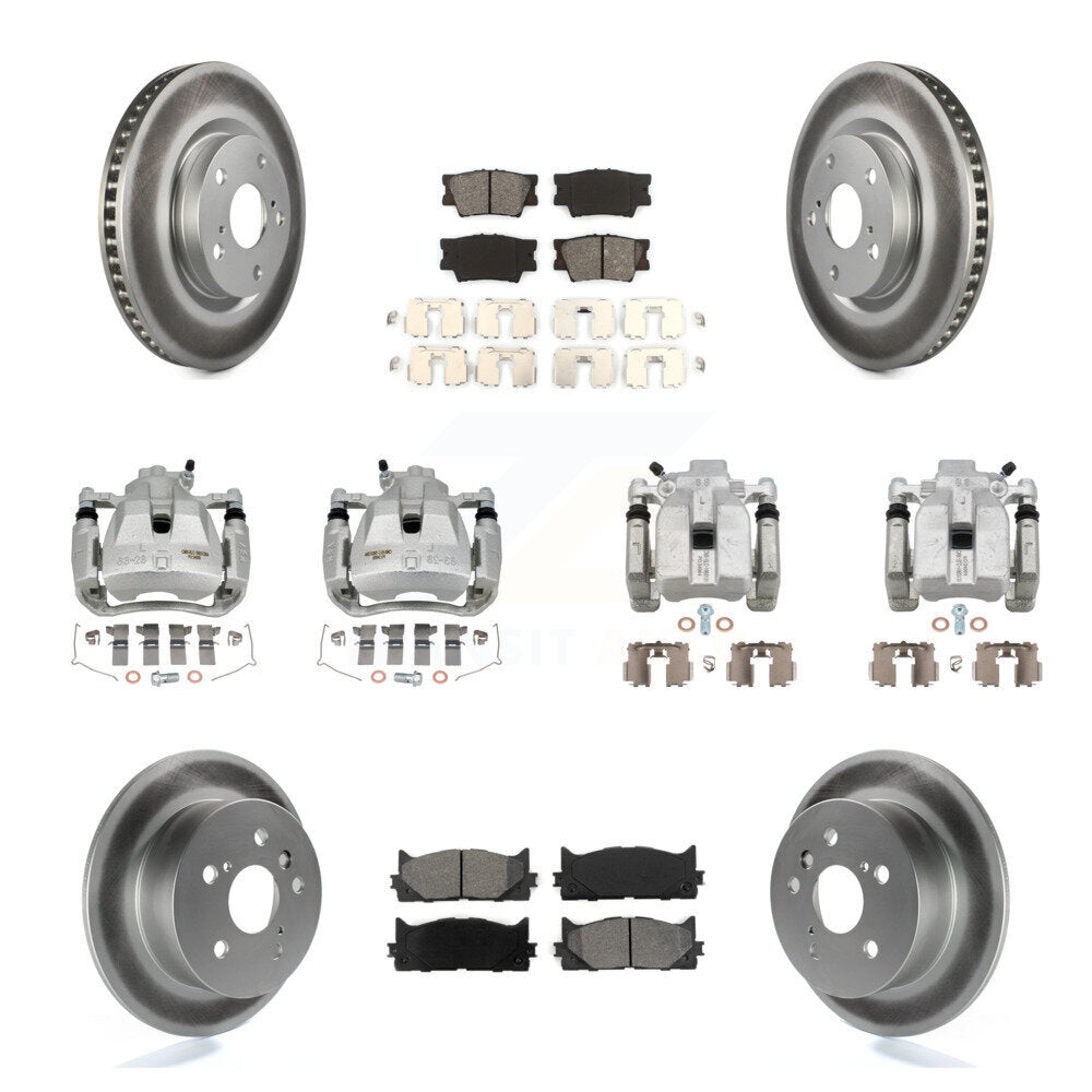 Transit Auto KCG-100980S Disc Brake Kit for 2007-2012 Lexus ES350, Toyota Camry, Toyota Avalon - Front and Rear product image