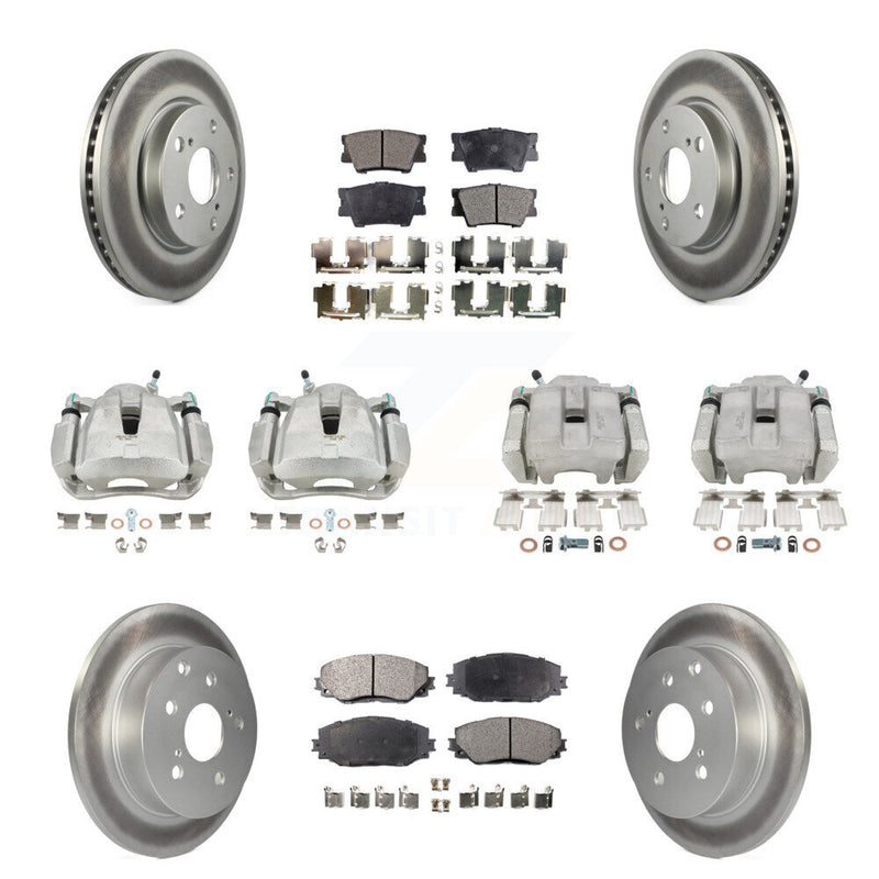 Transit Auto KCG-100982T Disc Brake Kit for 2014-2015 Toyota RAV4 - Front and Rear product image