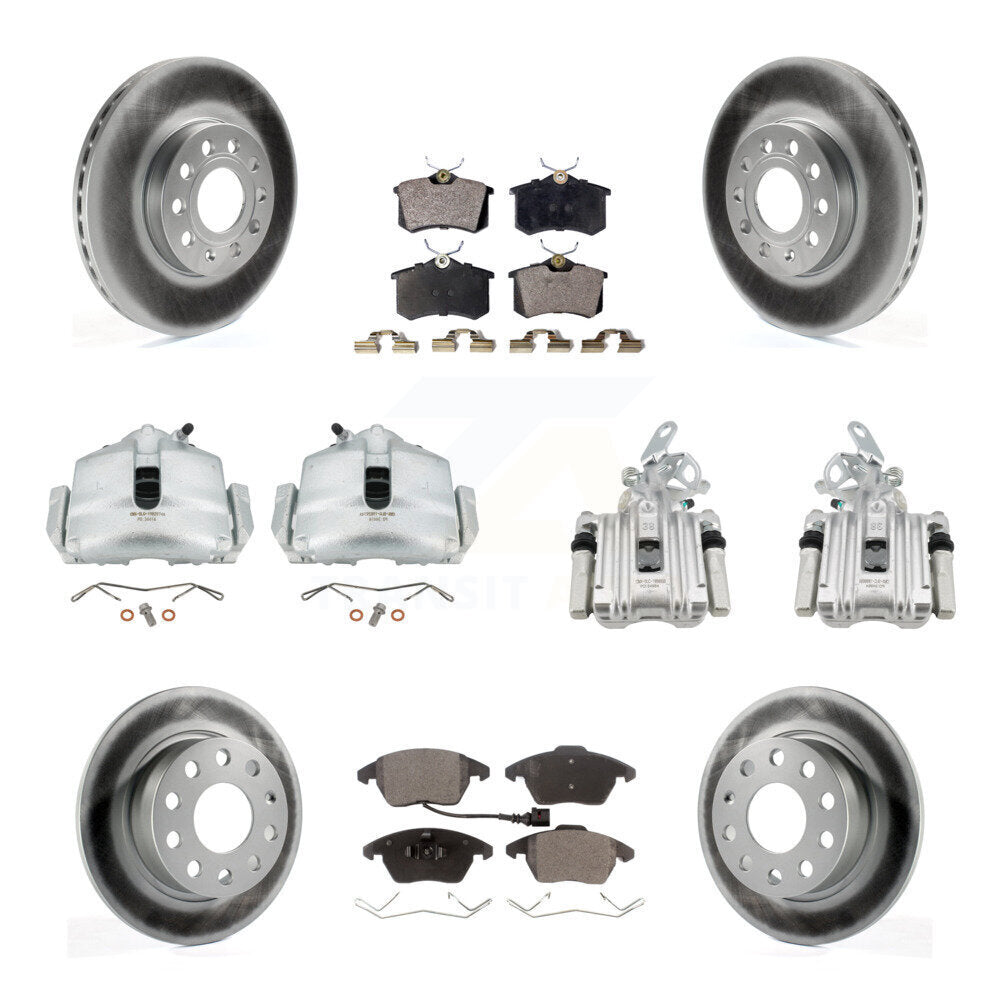 Transit Auto KCG-100985T Disc Brake Kit for 2014-2015 Volkswagen Beetle - Front and Rear product image