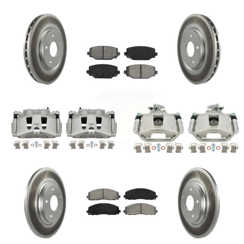 Transit Auto KCG-100988S Disc Brake Kit for 2019-2020 Dodge Grand Caravan - Front and Rear product image