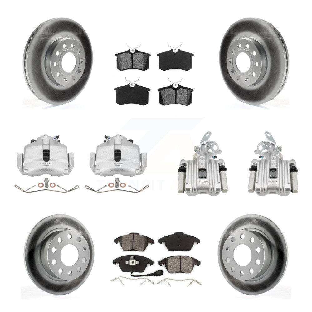 Transit Auto KCG-100990S Disc Brake Kit for 2014-2018 Volkswagen Jetta, Volkswagen Beetle - Front and Rear product image