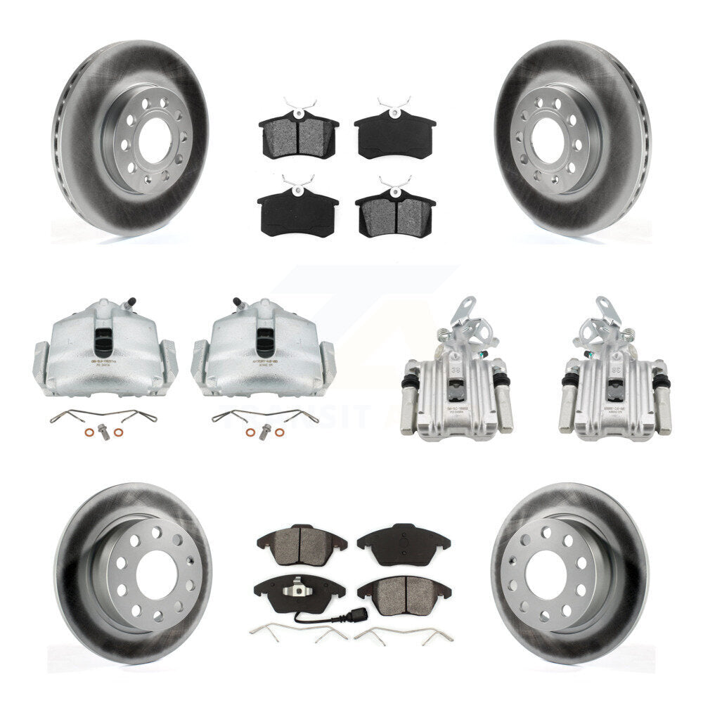 Transit Auto KCG-100992S Disc Brake Kit for 2014-2015 Volkswagen Beetle - Front and Rear product image