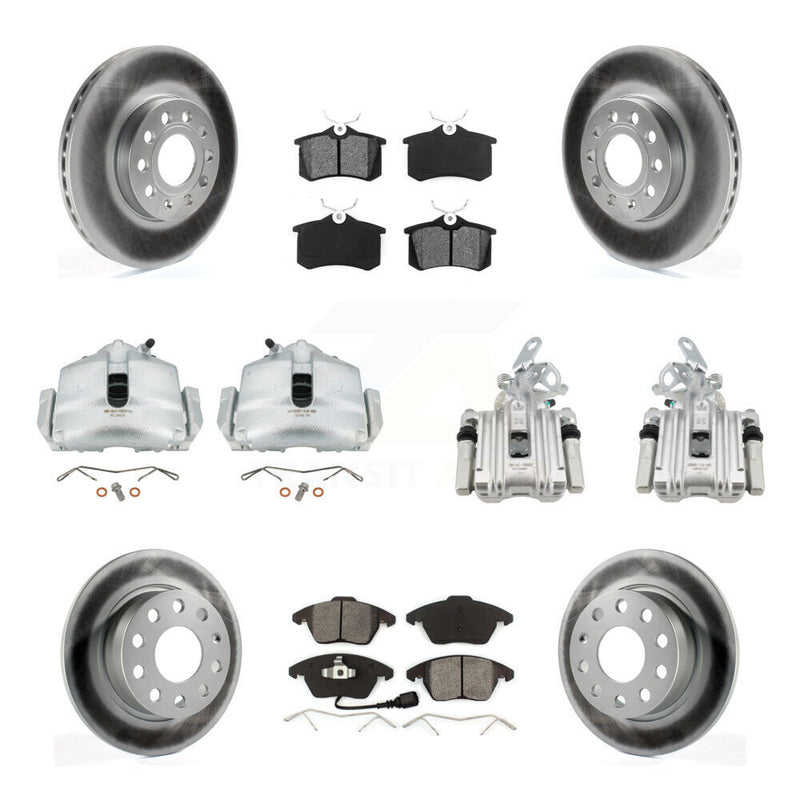 Transit Auto KCG-100992S Disc Brake Kit for 2014-2015 Volkswagen Beetle - Front and Rear product image