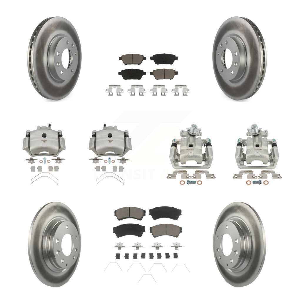 Transit Auto KCG-101003C Disc Brake Kit for 2006-2013 Mazda 6, Lincoln MKZ, Ford Fusion & more - Front and Rear product image